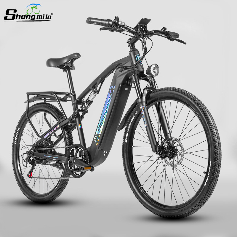 Shengmilo Cross-Border Special for 26inch Electric Bicycle 48V Adult Road Electric Power-Assisted Mountain Pedal Bicycle