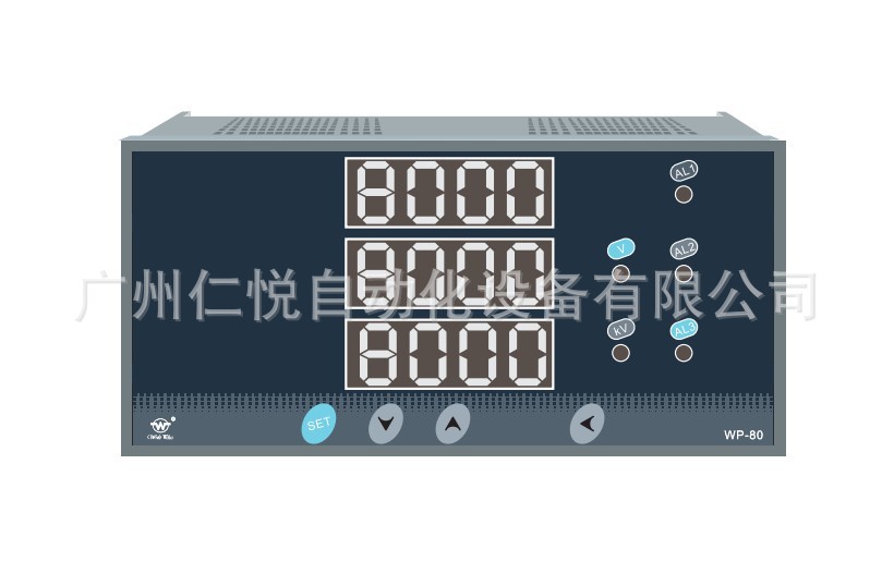 香港上润WP-LE3V-C1003NT智能三相交流电压表三相三线制电力仪表