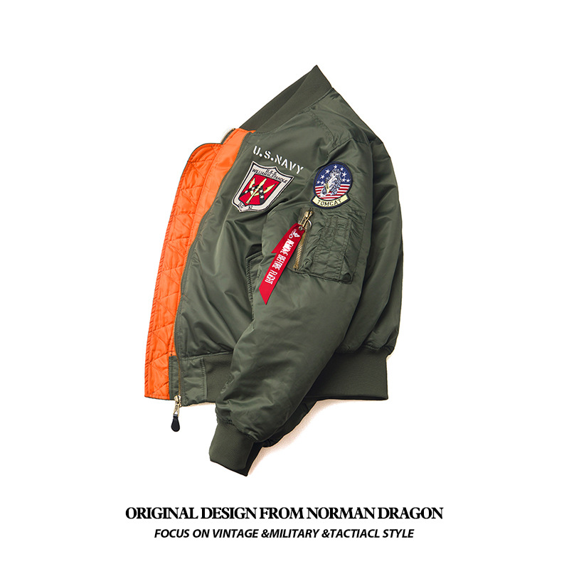 Norman Dragon Military Uniform World War II Winter Aviator Jacket…