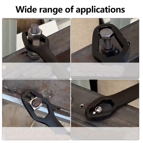 Double-headed self-tightening plum blossom wrench, multi-functional spectacles wrench tool wholesale, manual screw opening adjustable wrench