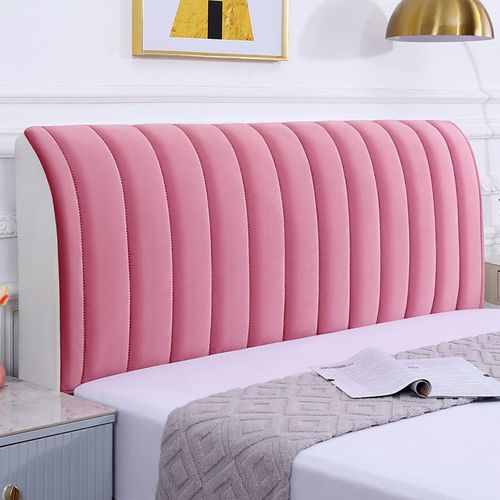 New Thick Full Cover Headboard Cover, Simple Fabric Soft Package, Collision Proof, Fleece Lined Bedroom Wooden Headboard Protector