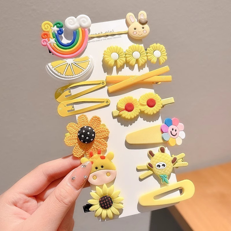 Horquilla para niños Clip de flequillo lateral para niña Clip de pico de pato para bebé Clip bb Accesorios para el cabello de alto valor Tombros de dopamina