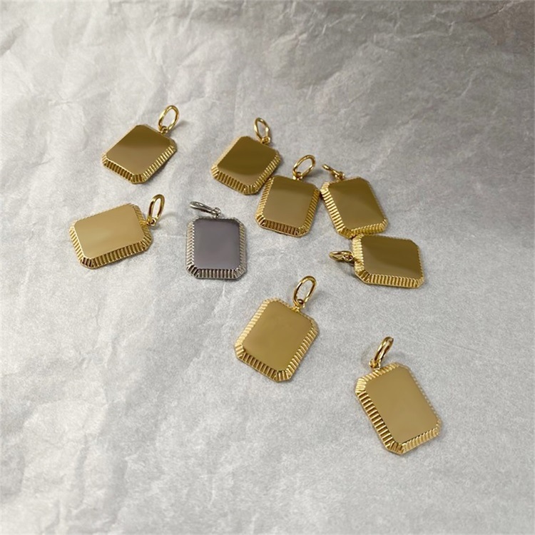 6g Weight Pendant Jewelry Making Type 16*13mm Jewelry Making Size DIY Jewelry Accessories Classification 1 Piece Quantity Titanium Steel Material Card, Customization Laser Engraving Pattern Plating Design Basic, Simple Style Style 1 Piece 16*13mm Titanium Steel Card Customization Laser Engraving Pendant DIY Jewelry Accessories 3