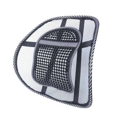 Car Seat Summer Ice Silk Lumbar Support Breathable Waist Support Chair Back Cushion Small Leather Cushion Massage Office Backrest (Waist support) - car-cooling-massage-large-lumbar-support