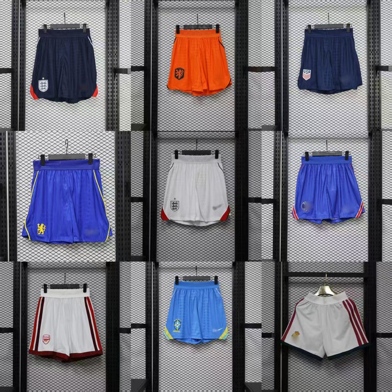 2627 Player Version Football Shorts 26 World Cup Style Arsenal Real Madrid Roma Tottenham Portugal Football Shorts