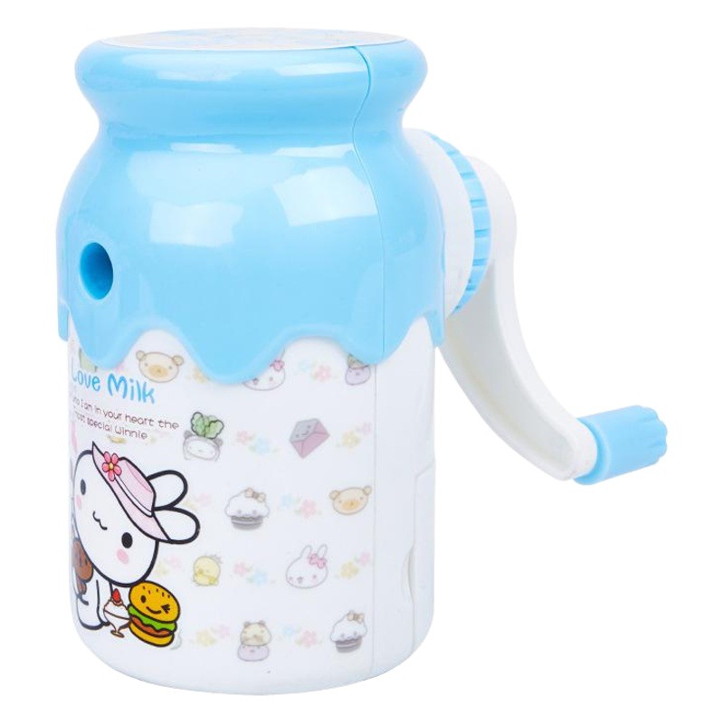 Gezhi feliz 7981 soleado botella Sacapuntas de lápiz Sacapuntas de los niños lindo Sacapuntas de acero de aleación núcleo de cuchillo sacapuntas