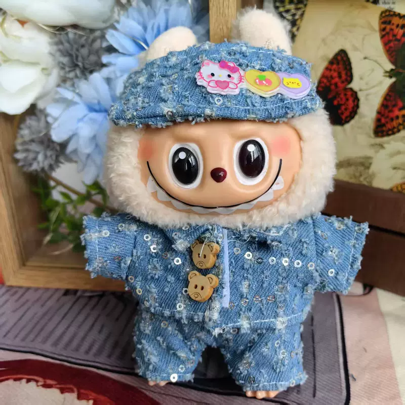 Кукла плюшевая пластиковая для переодевания, юбка для отдыха, набор, аксессуар, детская одежда, 17см