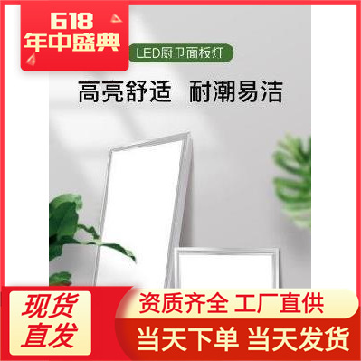 30×60集成吊顶灯卫生间平板灯多种灯板排风扇防潮集成灯小方商场