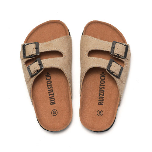 Spring and summer children's cork sandals and sandals for men and women's children, one-word slipper, flip-flopper, trendy beach, Korean style double-ring