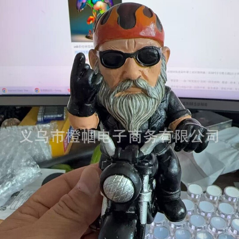 面白いオートバイ中指ノーム面白いオートバイ中指ノーム装飾品|undefined
