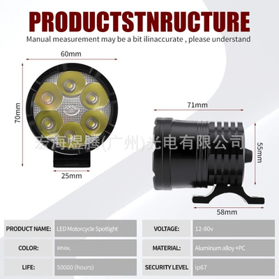 Motorcycle headlights, headlights — headlight, high-power vehicle light, electric