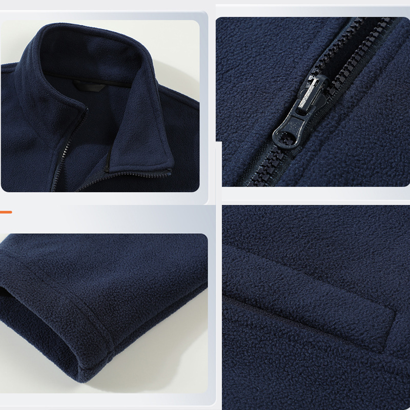 Shake-off camiseta de cremallera de color sólido para hombres y mujeres otoño y invierno más camiseta de collar grueso ropa de trabajo casual chaqueta deportiva seca rápida