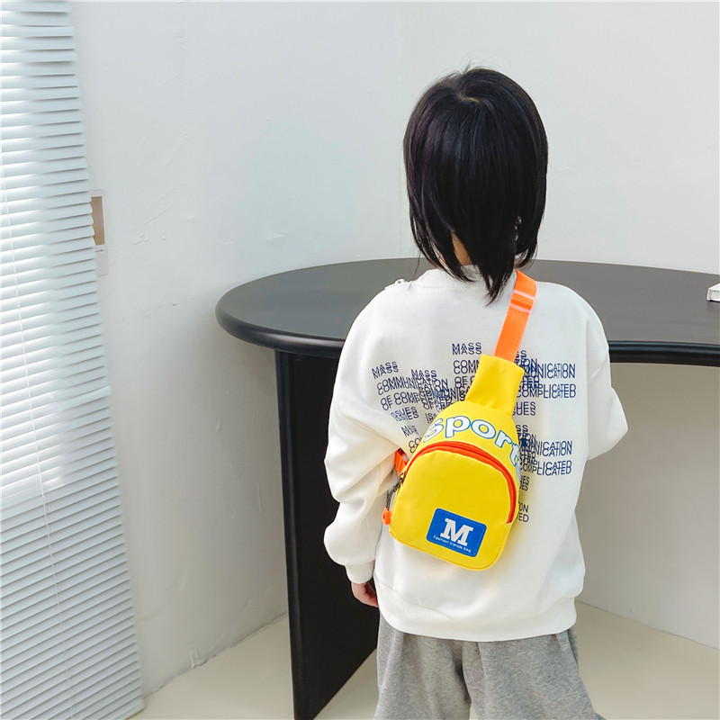 Moda estilo coreano bolso de los niños bolsa de mensajero de los muchachos hip hop pequeña bolsa de moda guapo estilo coreano bolso de la cintura del pecho del bebé
