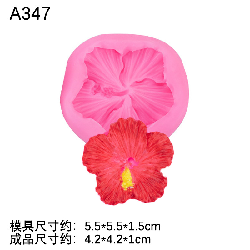 Planta flor molde de silicona epoxi arcilla cerámica suave decoración Fondant chocolate accesorios para hornear