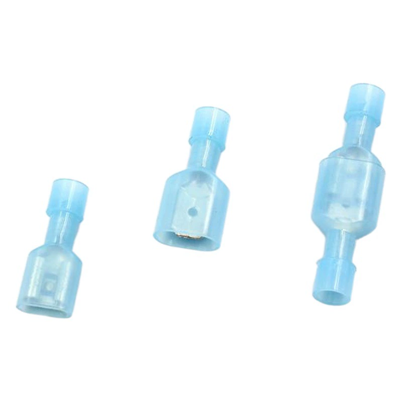 Оптовая Продажа с фабрики FDFN2-250 нейлон полностью изолированный женский терминал холодного давления 6,3 штекер пружинная вставка мужской и женский стыковочный терминал