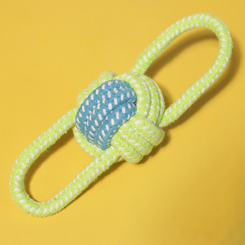 Juego de juguetes para perros y gatos, juguete de cuerda de algodón resistente a mordidas con nudo de bola, juguete para limpiar los dientes, suministros transfronterizos para mascotas, juguetes para perros