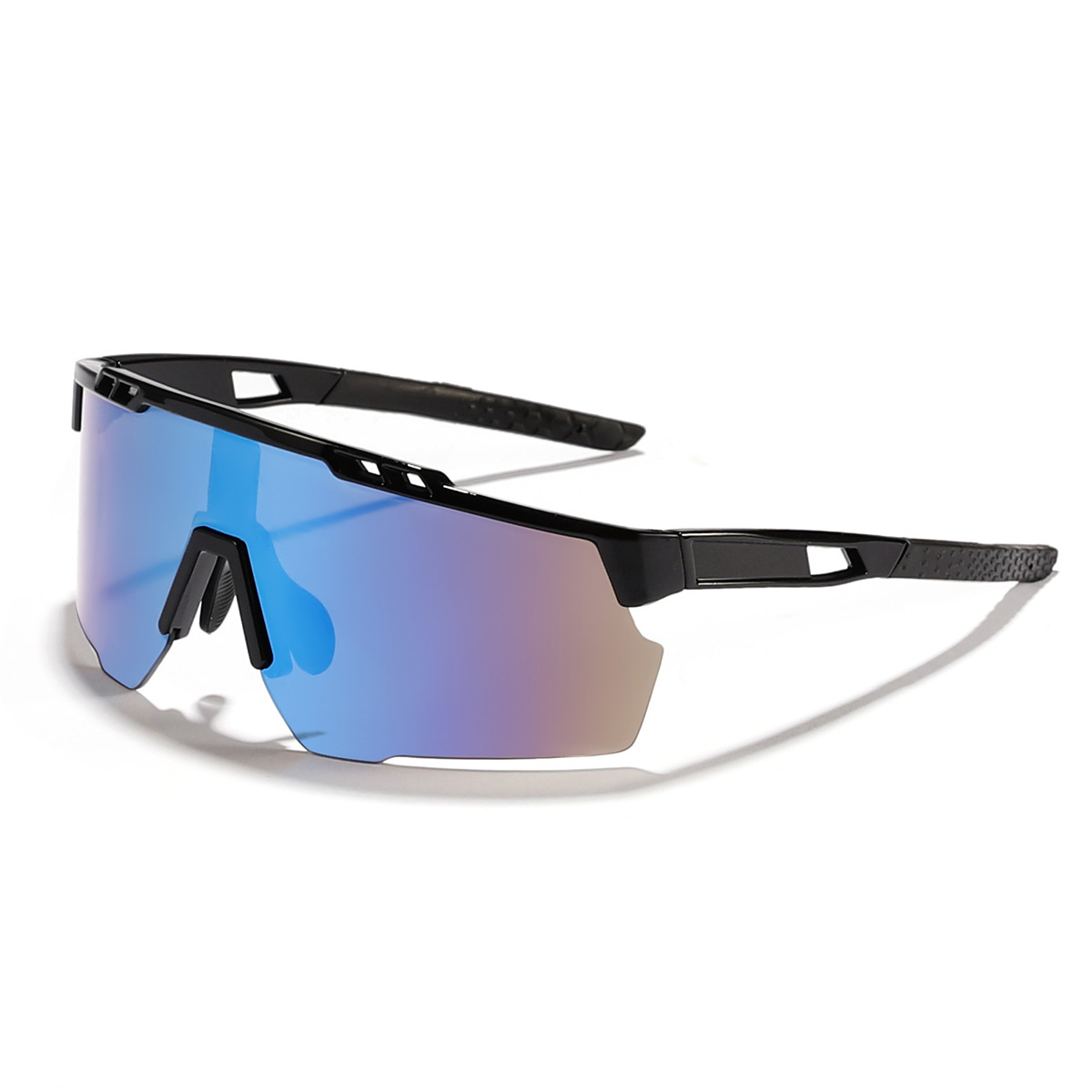 Diafragma azul con marco negro