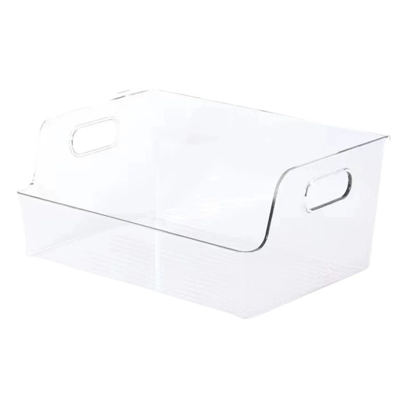 9006 Настольная коробка для хранения Прозрачная ПЭТ-коробка для обработки книг с картинками Закуски можно наложить на U-образный ящик для хранения