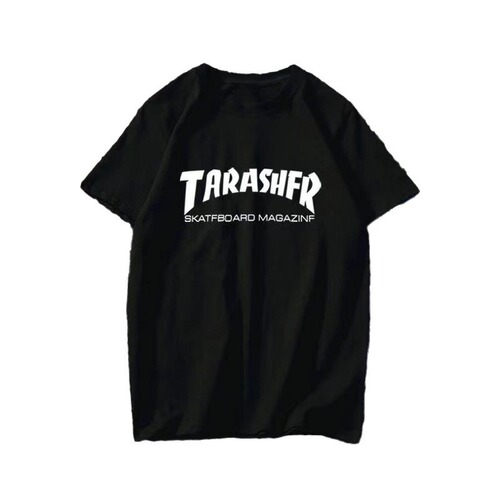 Men's trendy T-shirt, Korean style, Hong Kong fashion, popular influencer clothes, men's 5.5-inch half-sleeve, Instagram short sleeve, men's loose clothing