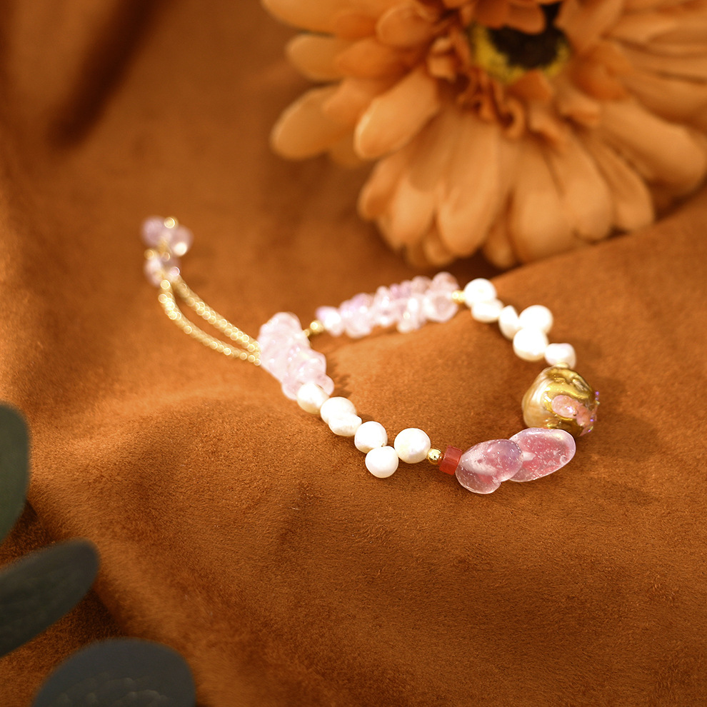 Elegant Sweet Geometric Freshwater Pearl Opal Women's Bracelets Necklace display picture 10
