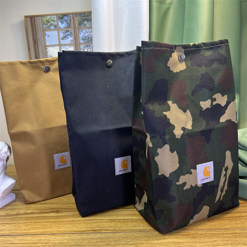 Carhartt wip潮牌カードハートバッグオックスフォード布ランチバッグ弁当袋野潮流手提げ袋