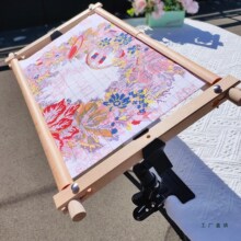 万向旋转金属桌面绣夹 十字绣工具夹子绣绷夹绣框固定夹绣架支架