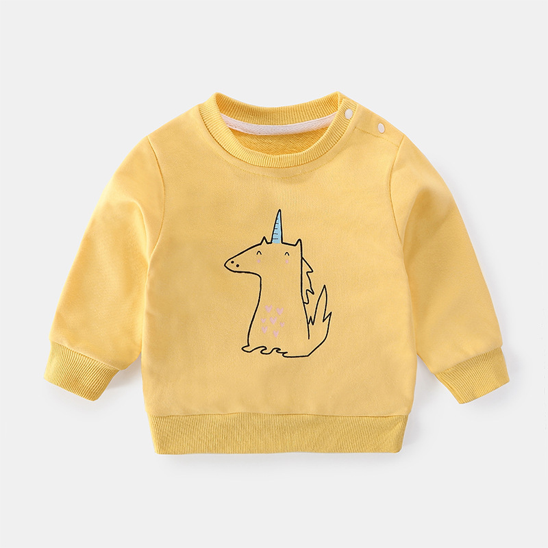 2022秋冬の新型子供服韓国版男女子供長袖tシャツの底のシャツがゆったりしています。|undefined