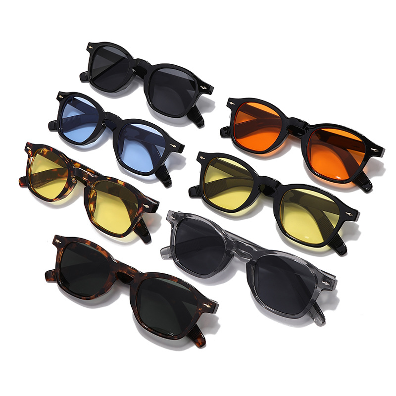 Gafas de sol europeas y americanas con uñas de arroz Gafas transfronterizas para hombres Gafas de sol hermosas de moda para mujeres de alta gama Estilo retro