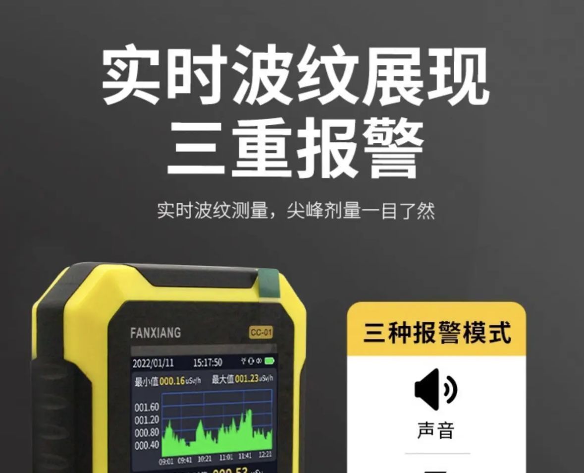 FANXIANG Nuclear Radiation Detector for Building Materials, Radiation Alarm Device, X Y B Ray Detection Pen