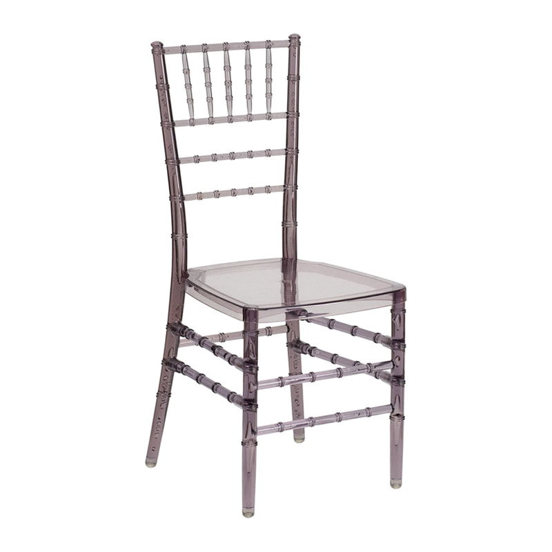 Sillas de plástico y resina para exteriores, transparentes y resistentes, estilo bambú y acrílico