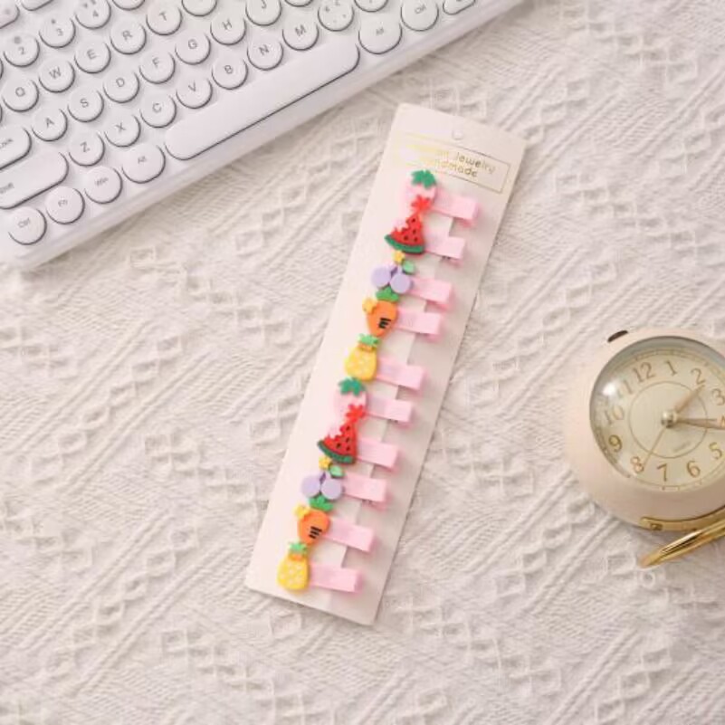 La horquilla del bebé de los niños no duele el cabello clip de pico de pato lado de la niña horquilla rota coreano lindo flequillo clip al por mayor