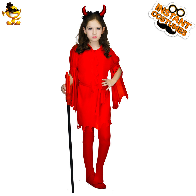 Halloween fantasma Festival horror traje mascarada ropa de fiesta Cosplay traje pequeño diablo falda