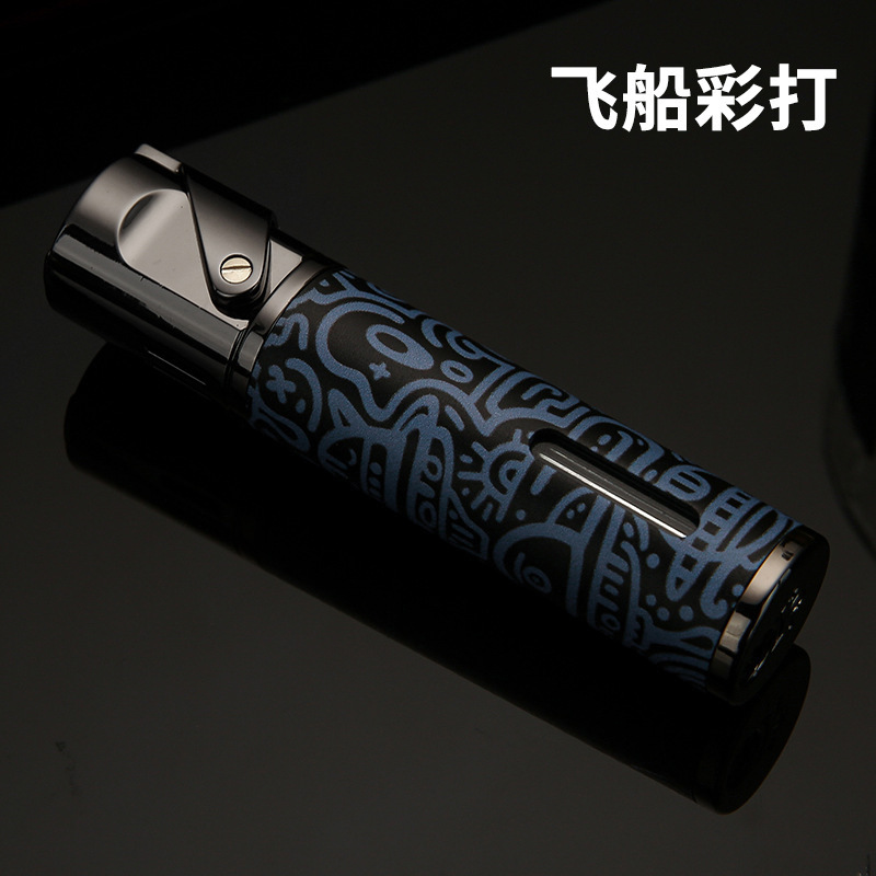 Baicheng 防風パーソナライズされたクリエイティブな耐久性のあるライターインフレータブル葉巻灸特別な点火装置タバコとお香の点火に不可欠|undefined