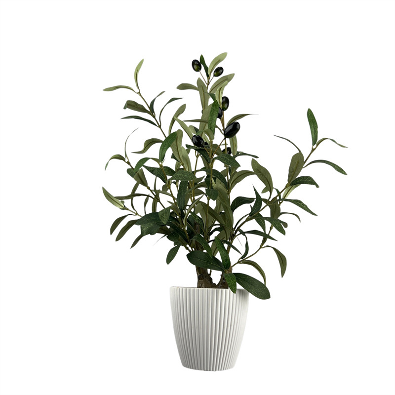 Planta de simulación de interior eucalipto árbol falso bonsai sala de estar decoración del suelo hoja de dinero falsa planta verde adorno en maceta image 11