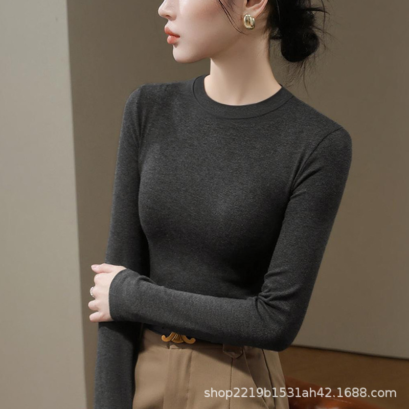 라운드넥 블랙 그레이