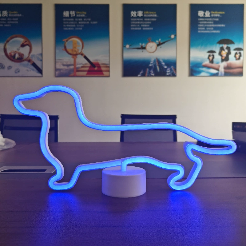 Новый неоновой формы свет рождественский подарок Феникс Единорог Радуга USB маленькая настольная подсветка LED неоновый свет