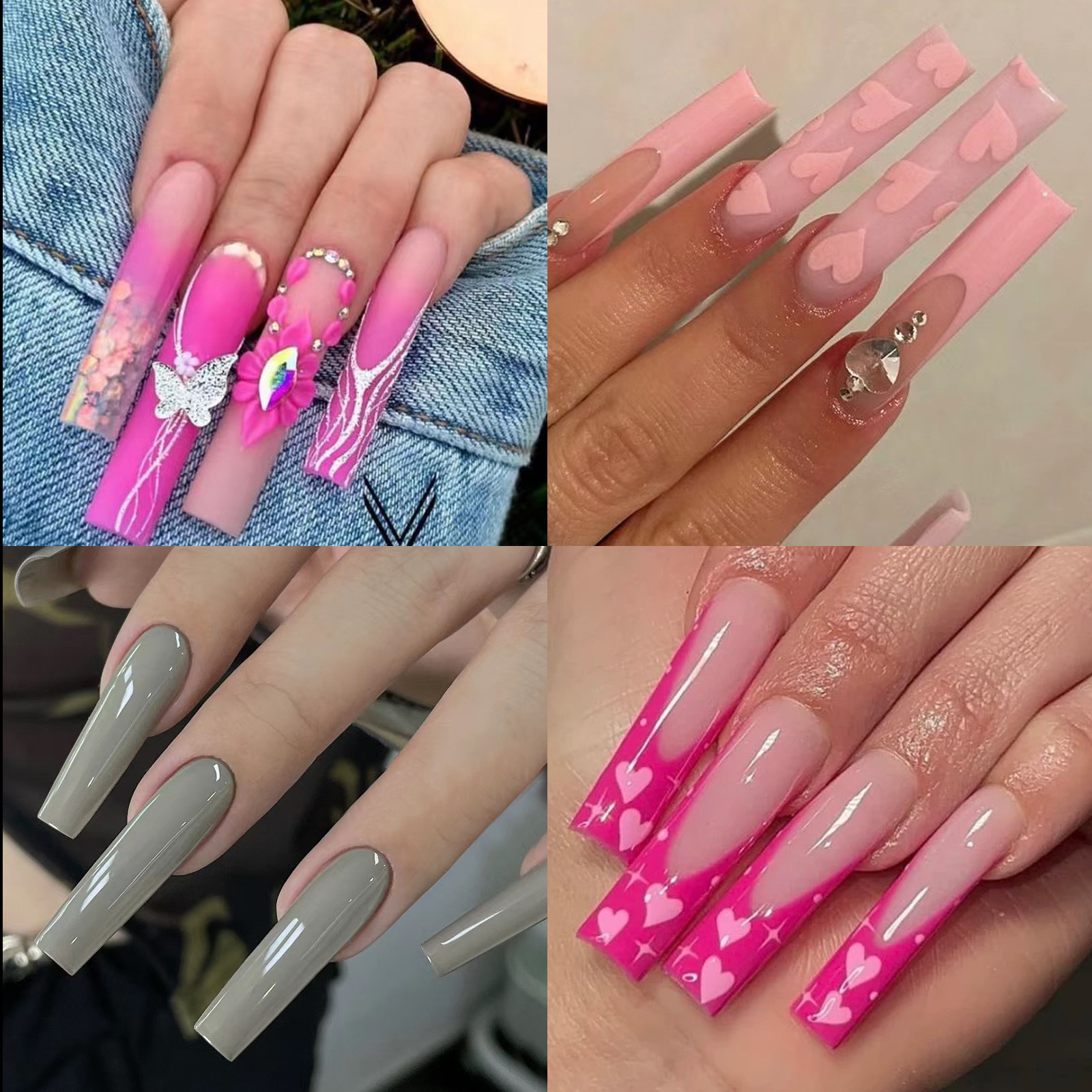 Simple Style Solid Color Abs Wear Manicure 1 Set display picture 2