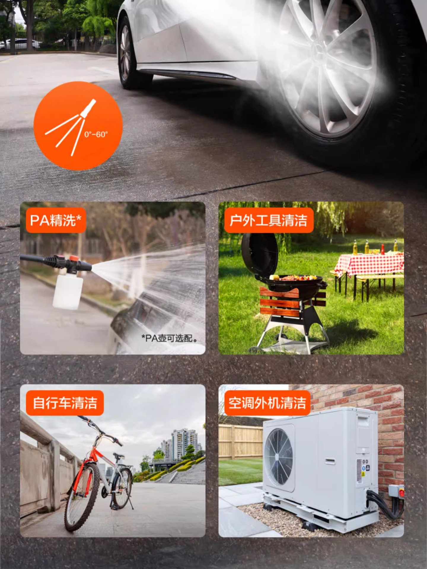 Yili Car Wash Machine Ylq3010 High-Pressure Water Gun 220V Car Washing High-Power Floor Cleaning Portable Cleaning Car Wash Pump