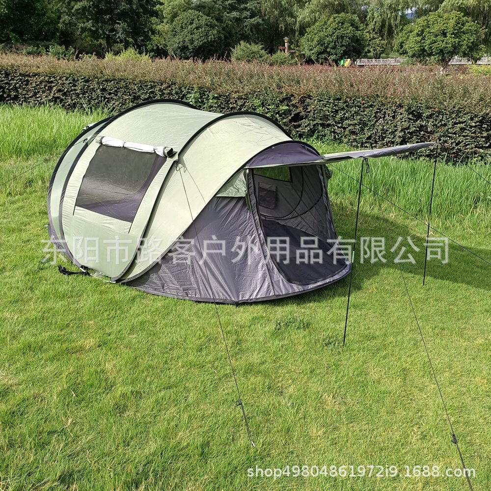 Acampar al aire libre tienda de lanzamiento de mano sin construcción tienda de apertura rápida tienda de viaje automática tienda de campaña impermeable tienda de barco transfronteriza al por mayor