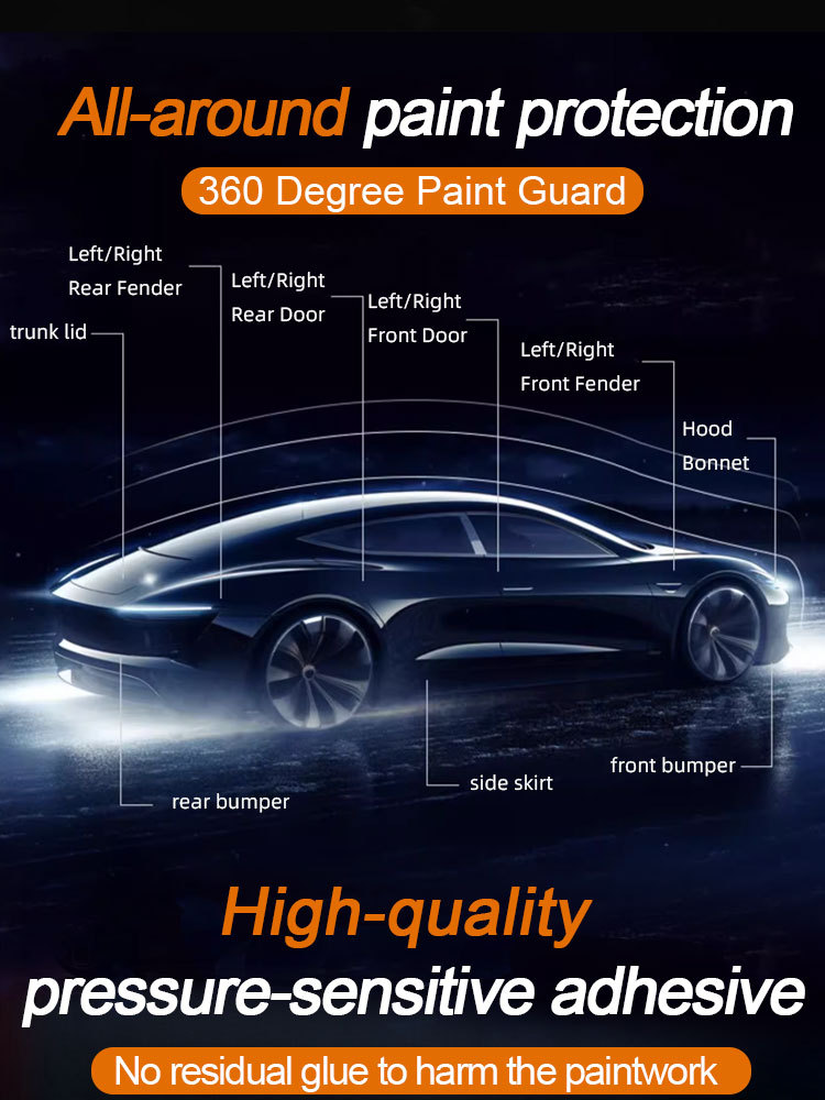 Invisible car protection film TPU transparent car paint protection film Full car protection film Car film factory
