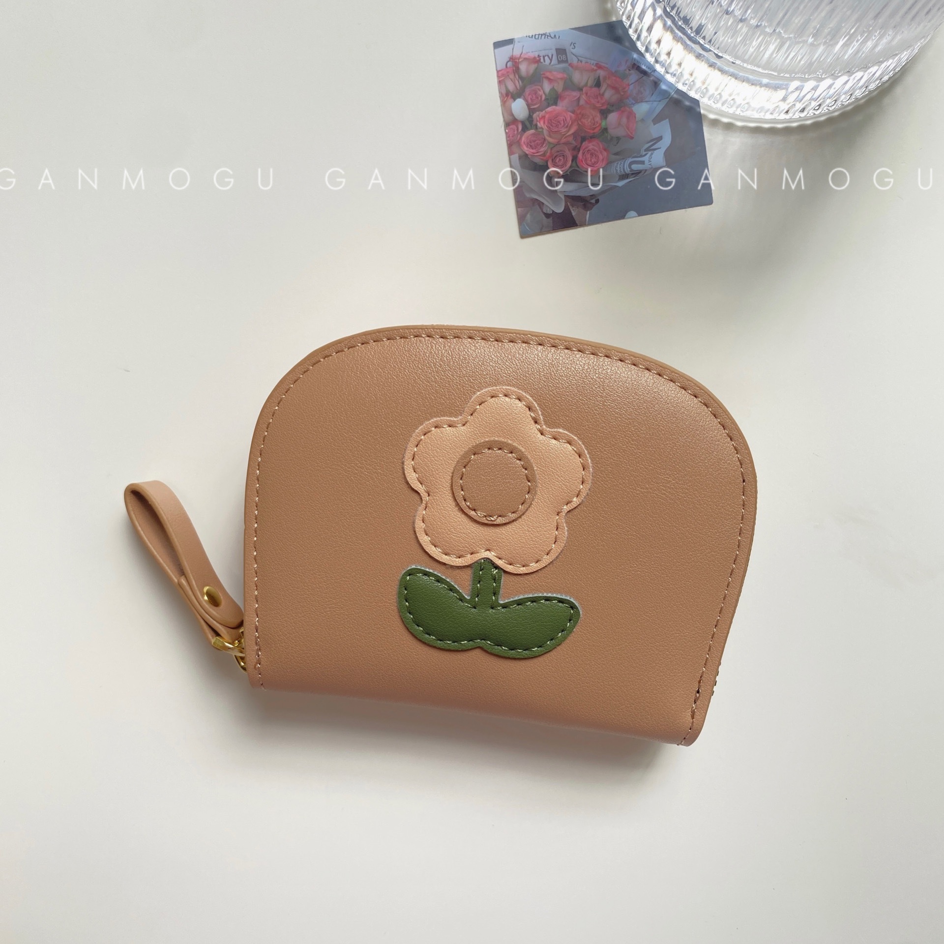 Tarjetero tipo acordeón con diseño de flores de estilo japonés, cartera para mujer, compacta, portátil, monedero, tarjetero con múltiples ranuras para tarjetas, tarjetero para tarjetas de autobús
