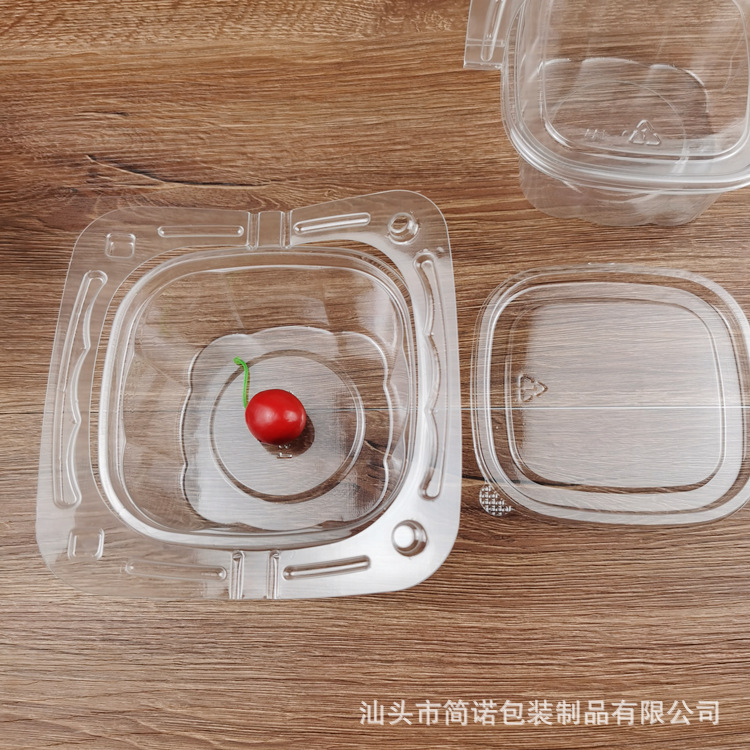 Blister portátil pequeña cesta de flores caja de pastel hornear 61 postre de cumpleaños mousse de múltiples capas embalaje transparente con tapa