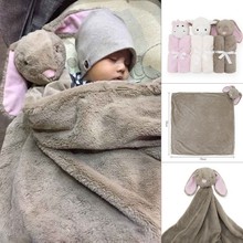ins新款儿童盖毯水晶绒新生儿包被双层毛毯母婴抱被婴儿用品厂家