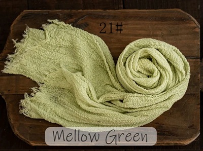 Toalla de gasa recién nacido niños fotografía elástico envoltura de tela bebé fotografía tela plisada seersucker envoltura de tela