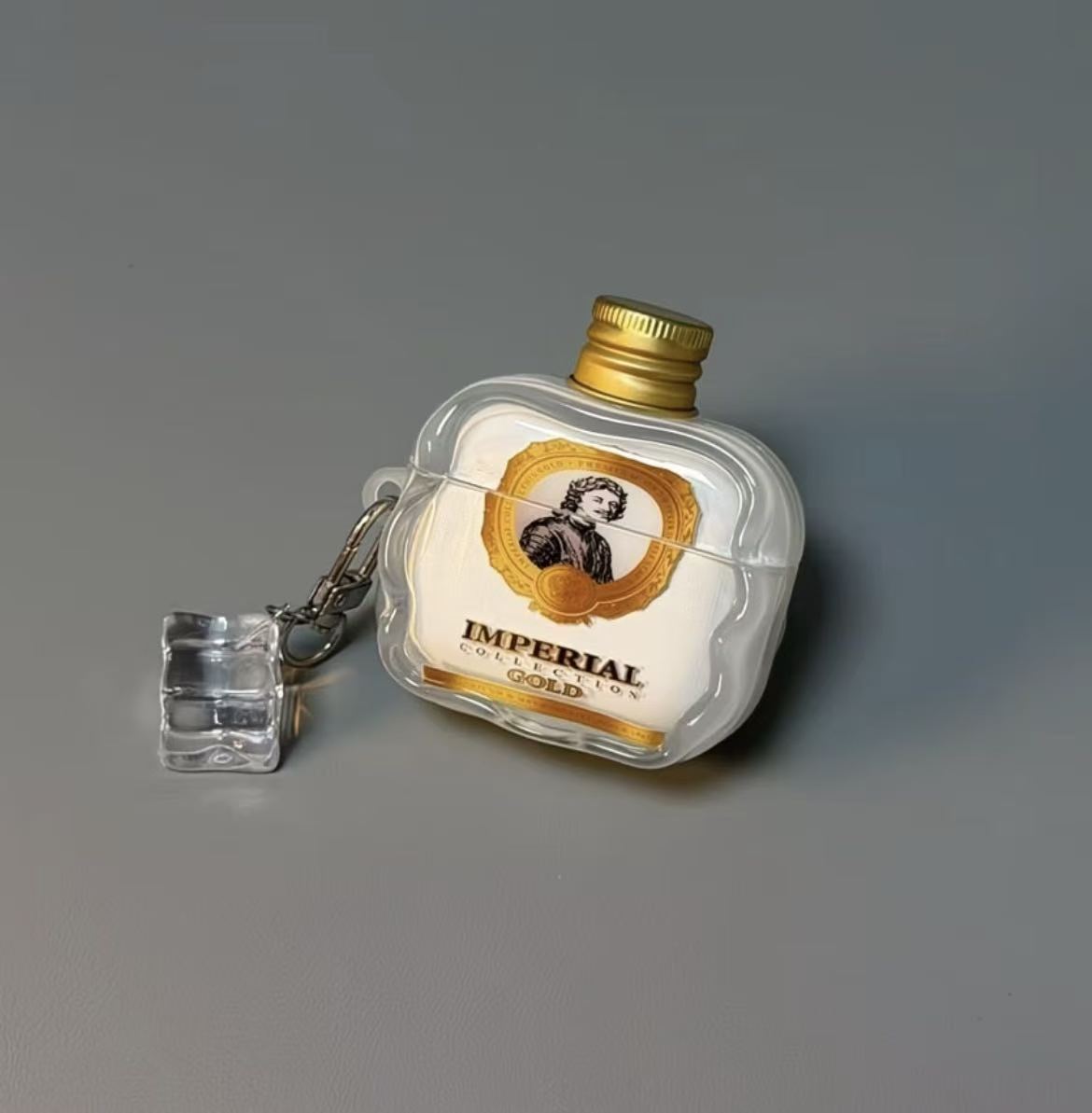 Estereoscópico tapa de botella de vino creativo casco de auriculares para Apple airpods4 casco de protección airpodspro3