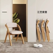 折叠椅木椅靠背椅实木餐椅家用办公椅凳子可折叠椅子耐用多功能