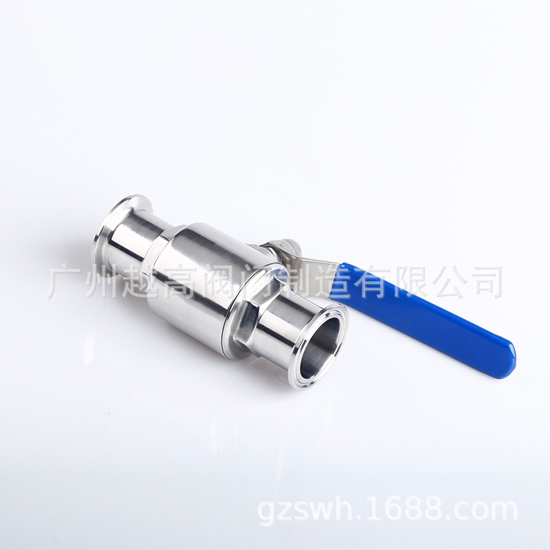 304不锈钢手动快装球阀卫生级316卡盘直通快接卡箍式球阀38 51 25