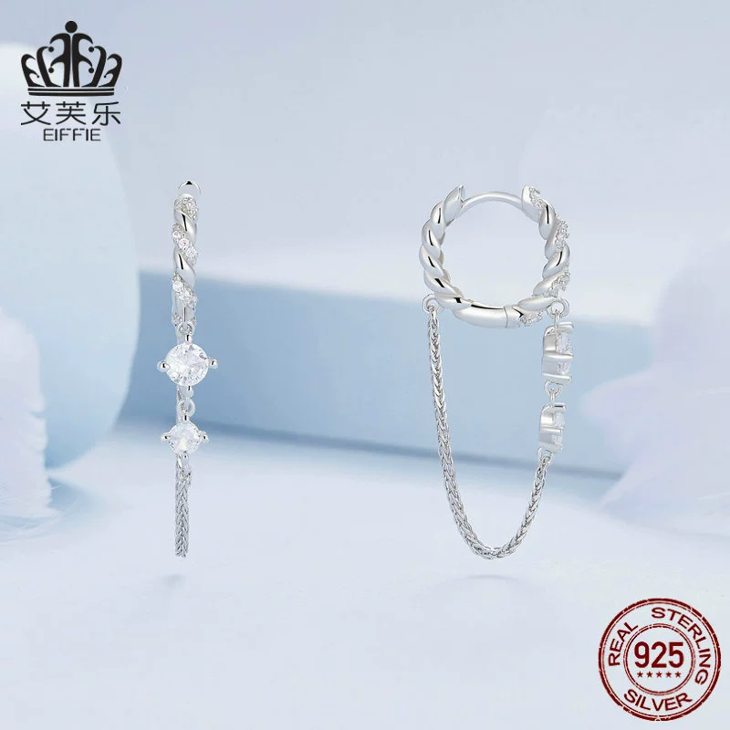 Genuine серьги, цирконий, изысканное украшение, европейский стиль