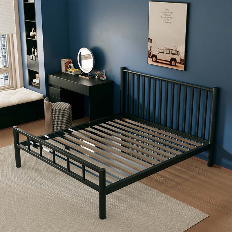 Straight bedside obsidian black + 13 beams