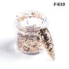 Nail sequins for manicure, suitable for import, new collection, 10g